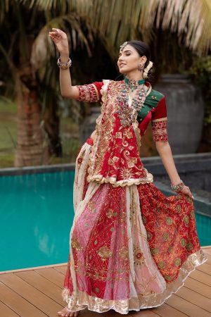 Velvet Heavy Embroidery Wedding Choli